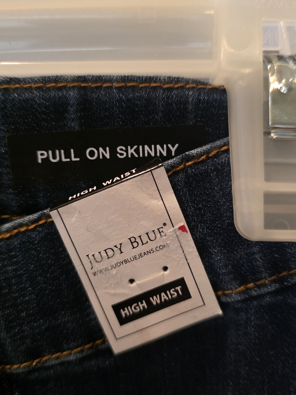 Judy Blue Deep Blue Denim Skinny Jeans - Picture 3 of 4